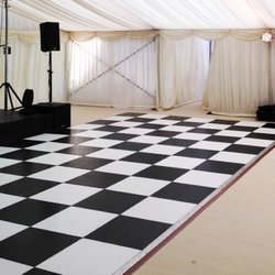 30’ x 18’ Black and White Dance Floor with edging