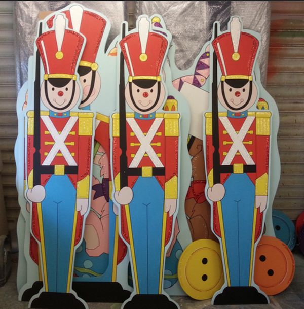 Toy Soldiers with bases- 60cm x 170cm tall