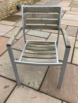 Secondhand 60x Stackable Patio/Garden Chairs For Sale