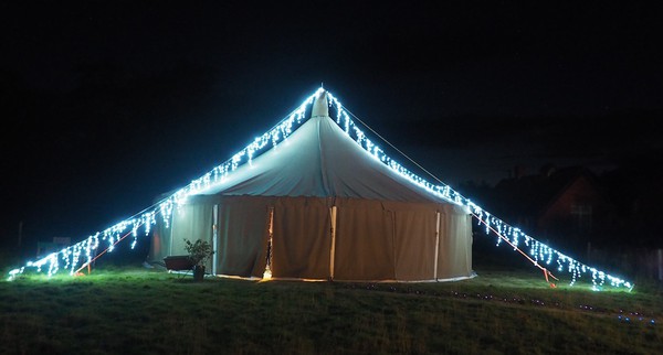 Round canvas event marquee for sale