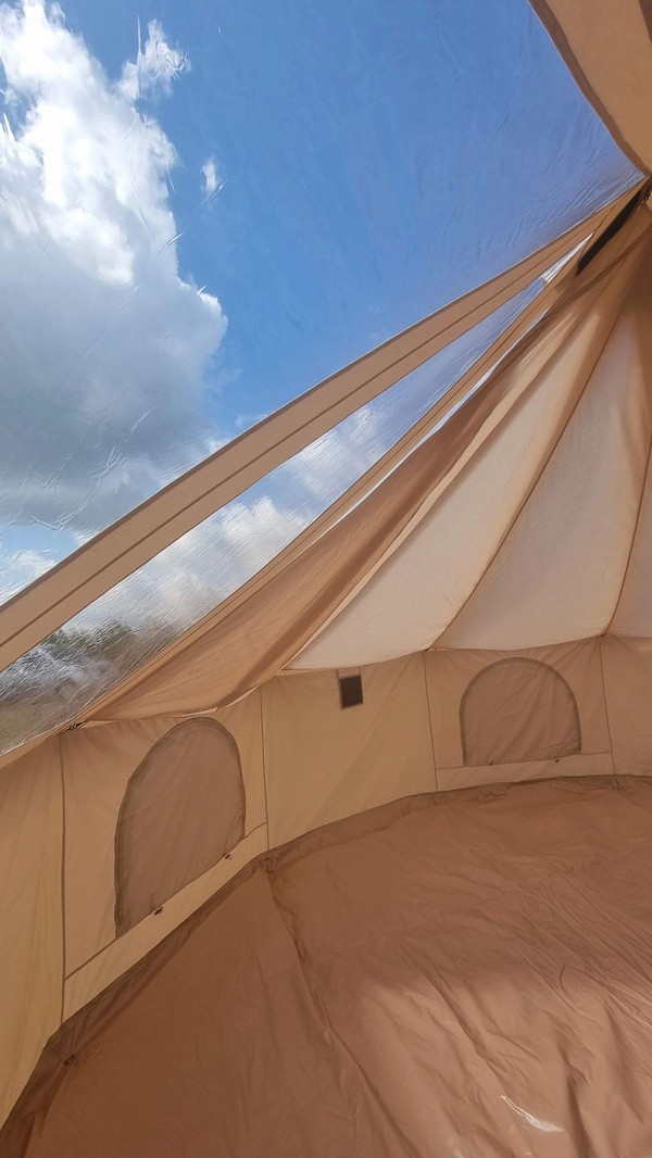 Skyview bell tent with window roof