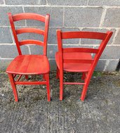 Secondhand 38x Solid Beech Framed Chairs For Sale
