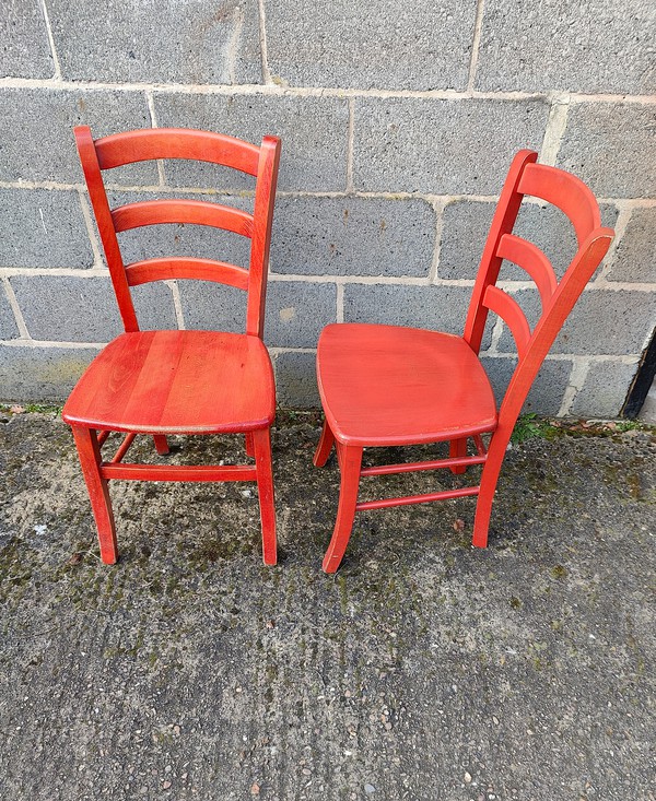38x Solid Beech Framed Chairs For Sale