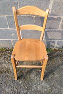 40x Natural Lacquer Solid Beech Chairs