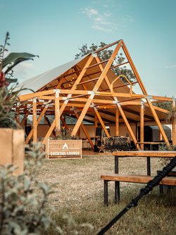 A Frame Wooden Marquee Structure