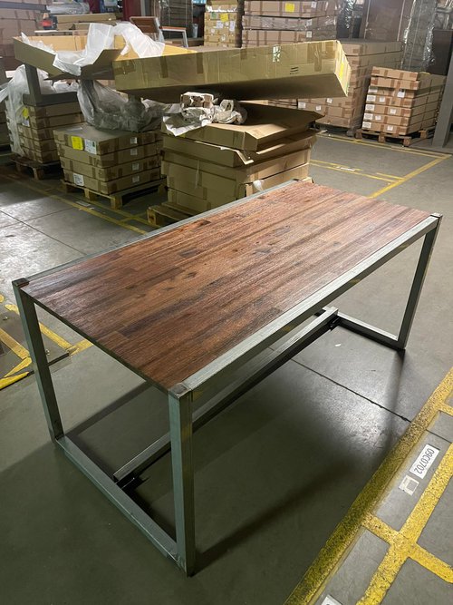 New Large Industrial Dining Table For Sale New Large Industrial Dining Table For Sale