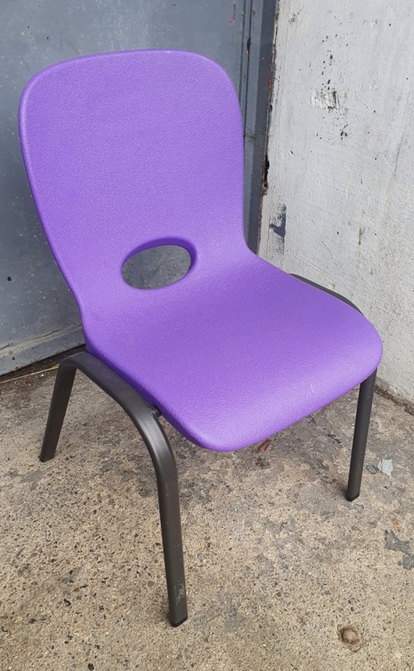 Secondhand 32x Purple Lifetime Childrens Chairs For Sale