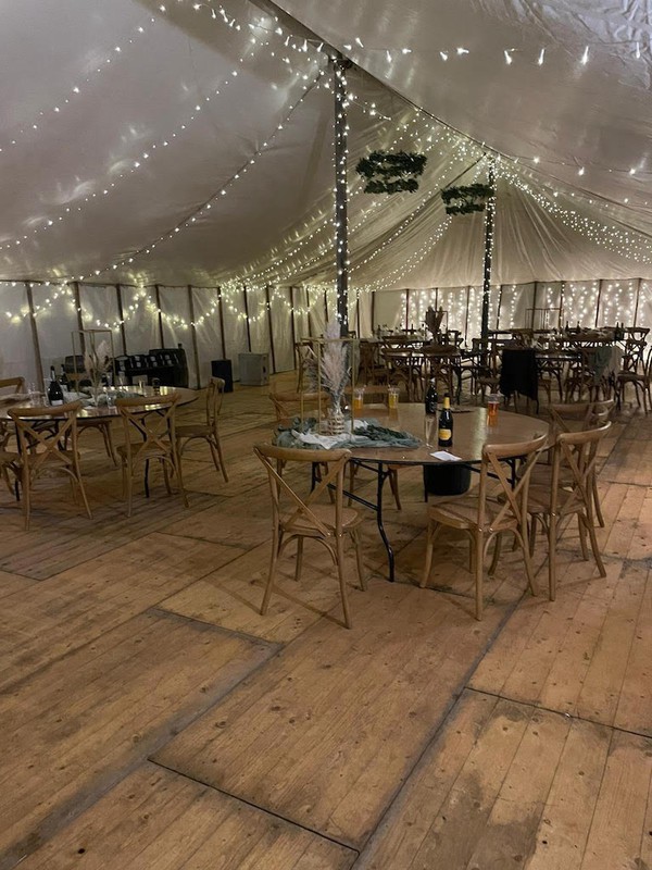 30Ft x 90Ft Traditional Marquee With Rustic Wooden Flooring - Cumbria 12