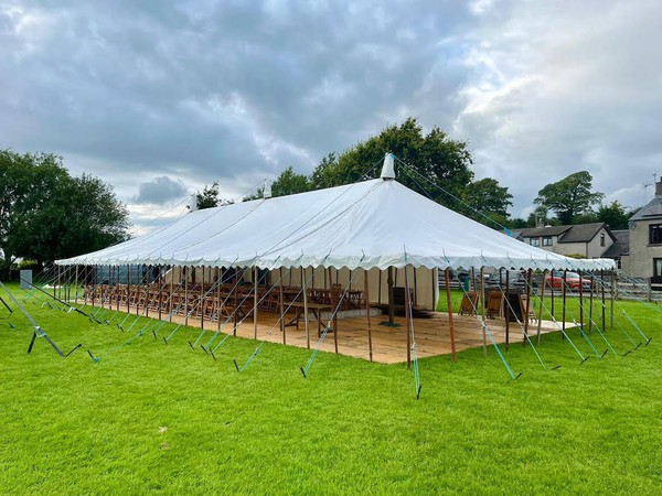 30Ft x 90Ft Traditional Marquee With Rustic Wooden Flooring - Cumbria 4