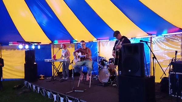 Band stage round marquee