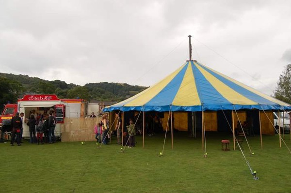 Yellow and blue 12m big top for sale