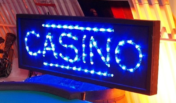 Large Illuminated 'CASINO' Sign