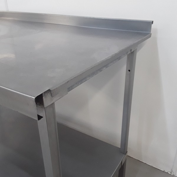 Secondhand 120cm Wide Stainless Steel Table And Drawer