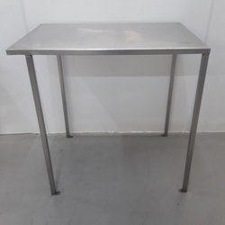 Secondhand Stainless Steel Table With Void 92cm Wide For Sale
