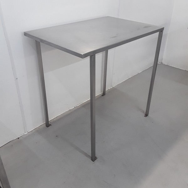 Secondhand Stainless Steel Table With Void 92cm Wide