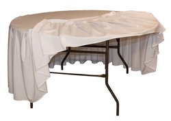 New Unused Skirted Tablecloths For Sale