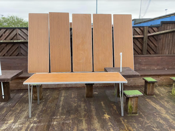 Secondhand 6x Aluminium Fold Up Tables For Sale