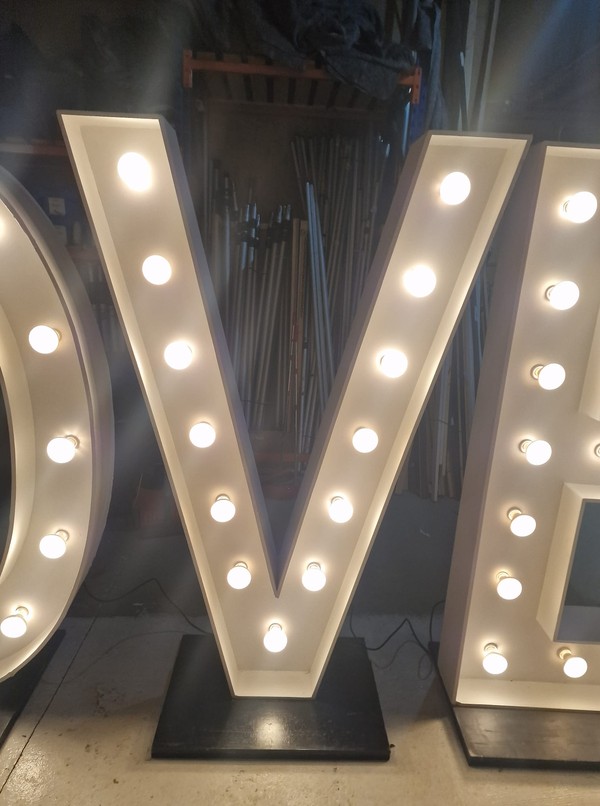 Secondhand Used 6ft Illuminated Love Letters