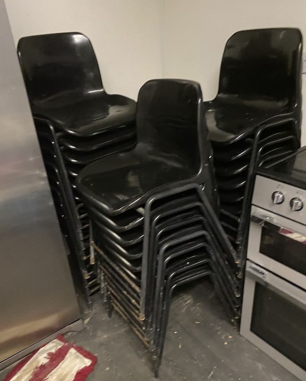 Buy Black Plastic Stacking Chairs