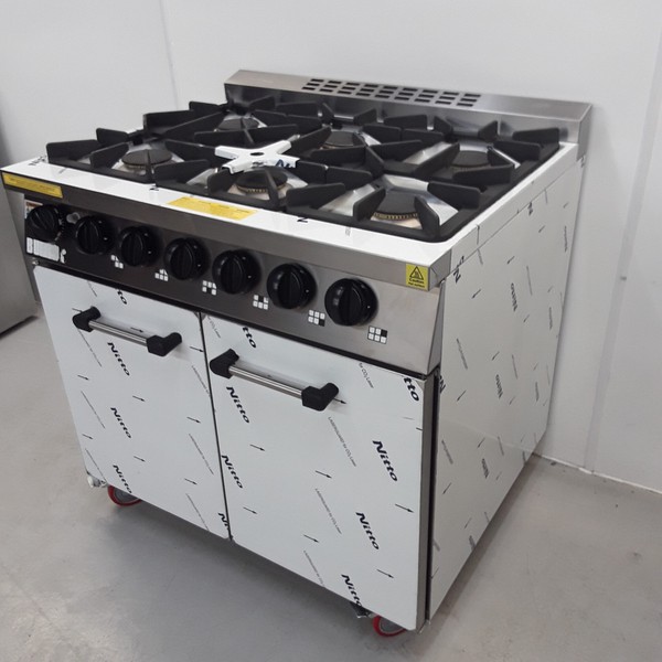 New B Grade Buffalo 6 Burner Range Cooker Oven CT253
