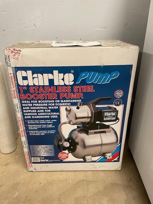 Clarke 1" Stainless steel booster, pump Clarke 1" Stainless steel booster, pump