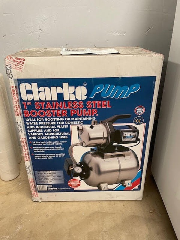 Clarke 1" Stainless steel booster, pump