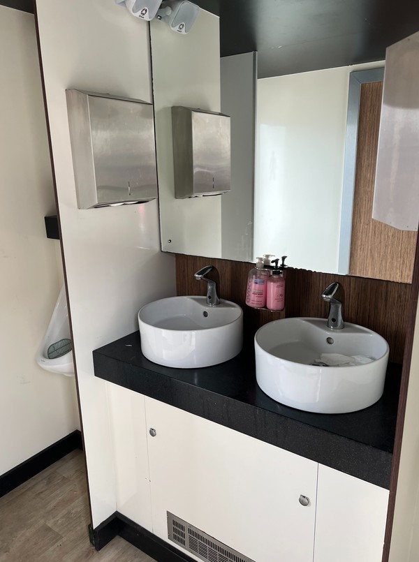 Black 2 + 1 Toilet Trailer And Two Urinals For Sale