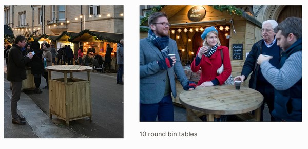 10x Round bin tables