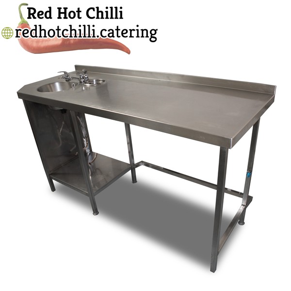 1.8m Stainless Steel Table with Handsink  (Ref: 1680) - Warrington, Cheshire