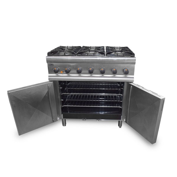 Buy Used Lincat 6 Burner Oven Range
