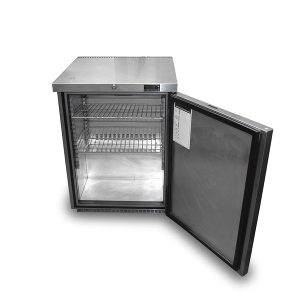 Foster HR150-A Small Stainless Steel Fridge