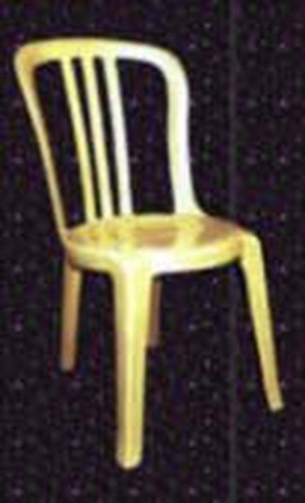 Gold Grosfillex Miami chairs