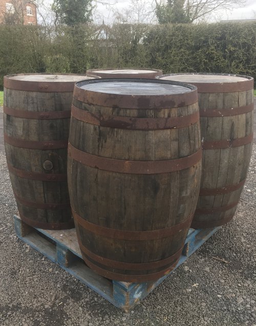 Secondhand 4x Oak Whiskey Barrels For Sale Secondhand 4x Oak Whiskey Barrels For Sale