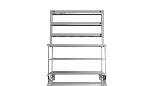 New Centre Bench 1500 3 Tier Heated Gantry Mid Shelf For Sale