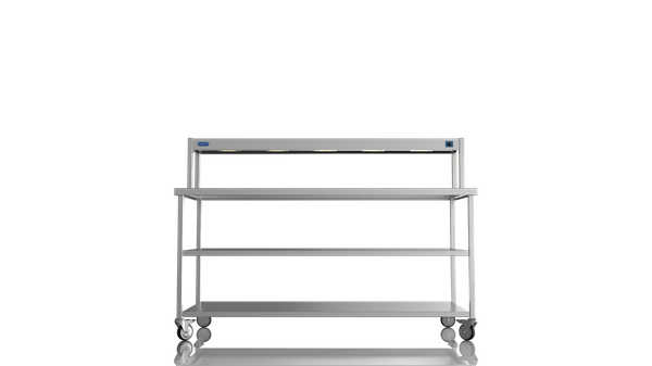New Centre Bench 1800 1 Tier Heated Gantry Mid Shelf For Sale