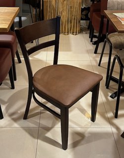 Wooden Faux Leather Dining Chairs