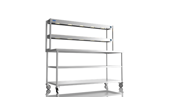 Centre Bench 1800 2 Tier Heated Gantry Mid Shelf For Sale