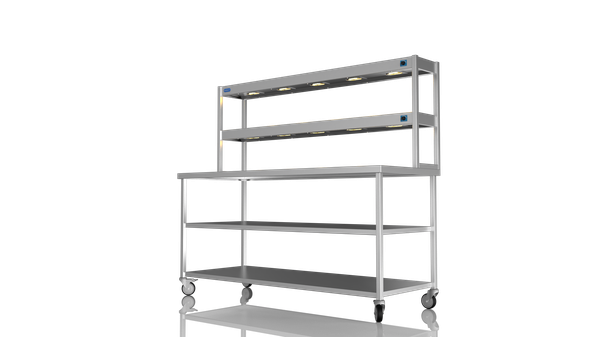 Unused Centre Bench 1800 2 Tier Heated Gantry Mid Shelf For Sale
