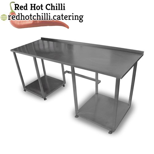 1.8m Stainless Steel Dishwasher Side Table With Racking  (Ref: 1684) 1.8m Stainless Steel Dishwasher Side Table With Racking  (Ref: 1684)