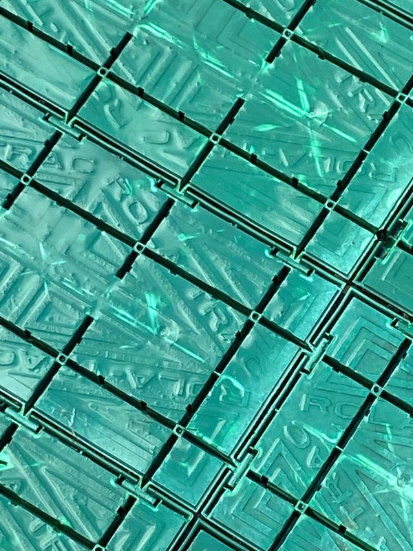 plastic flooring tiles