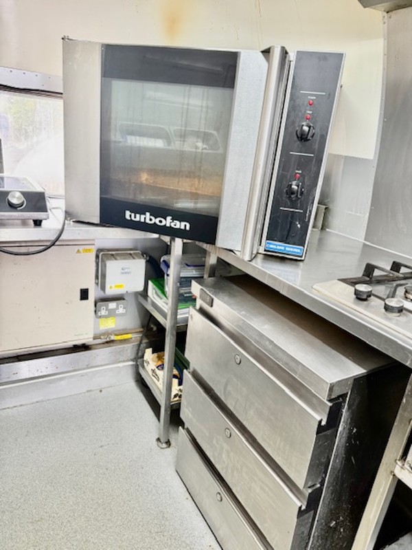 inside catering trailer inside catering trailer