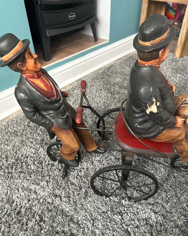 Secondhand Used Laurel and Hardy on a Bicycle