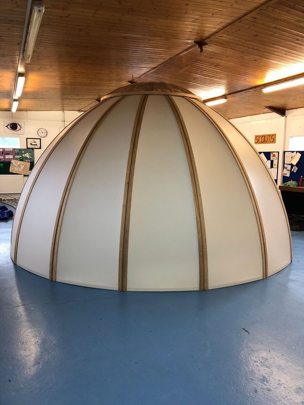 Wooden frame dome marquee