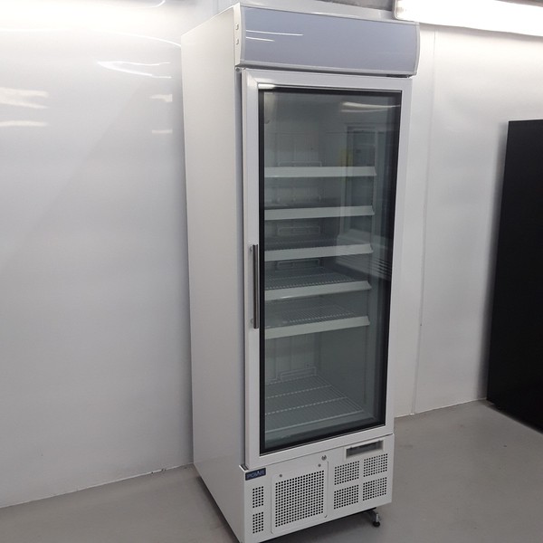 New B Grade Polar Single Door Glass Display Freezer 412 Litre GH506