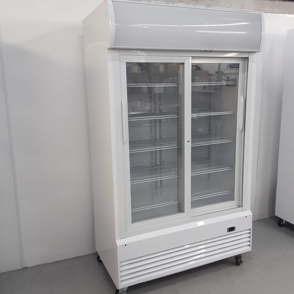 display fridge double door