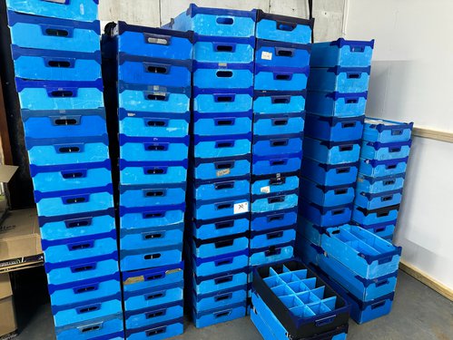 Secondhand Used 208x Correx Storage Boxes Multiple Sizes For Sale Secondhand Used 208x Correx Storage Boxes Multiple Sizes For Sale