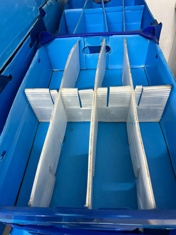 Used 208x Correx Storage Boxes Multiple Sizes For Sale