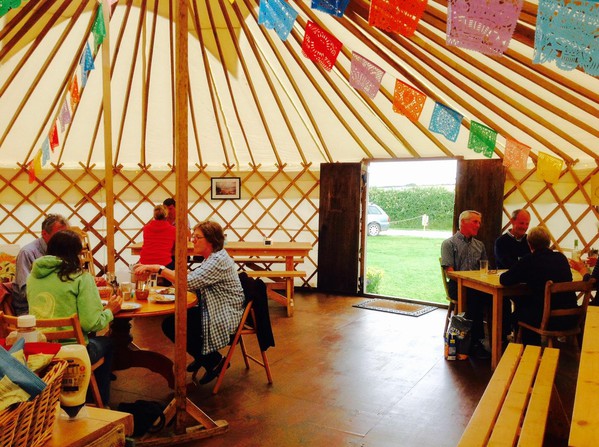Secondhand 28ft (9m) Yurt With Custom Built Decking For Sale