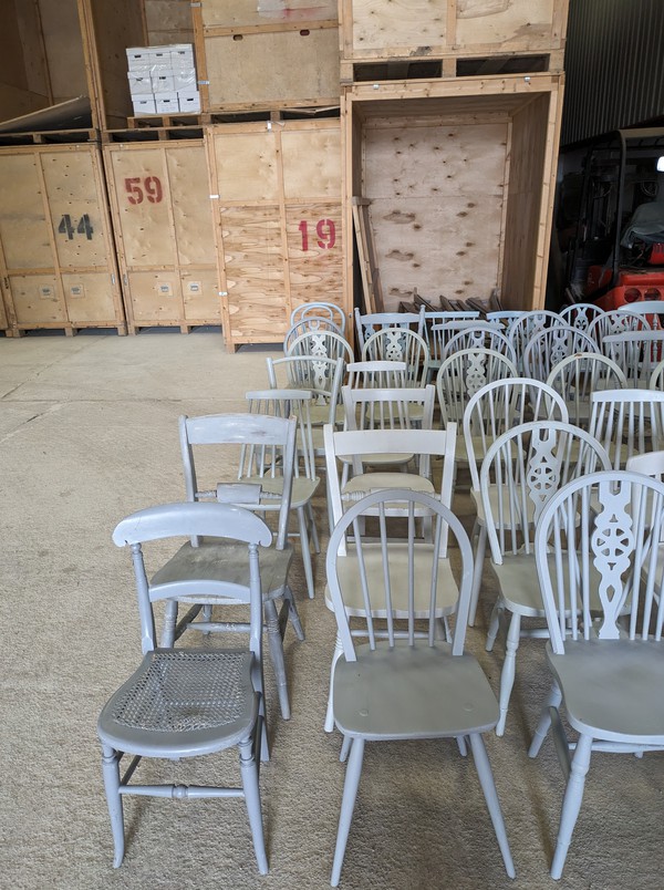 Secondhand Vintage Wooden Banqueting Chairs