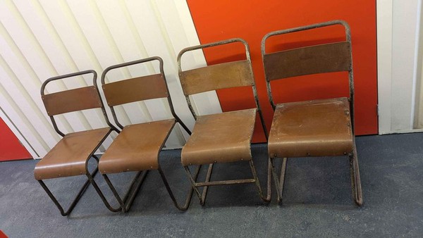 52x Vintage Retro Canteen Chairs for sale